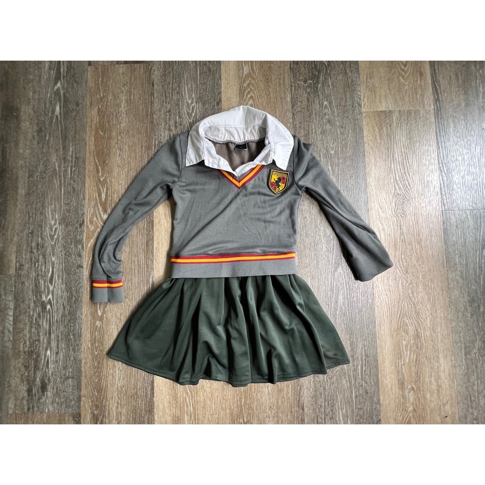 Spirit Harry Potter Gryffindor Dress Kids Medium Grey Red Gold Costume 3913